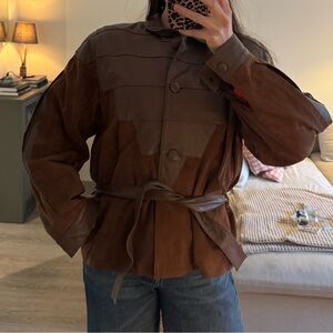 Brown Vintage Leather Women's Jacket